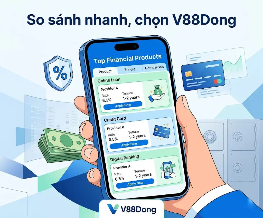 V88Dong là gì? Giới thiệu trang tổng hợp thông tin sản phẩm tài chính
